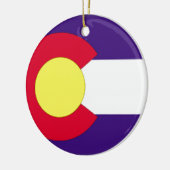 Colorado Flag Keramisch Ornament (Links)
