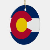 Colorado Flag Keramisch Ornament (Rechts)