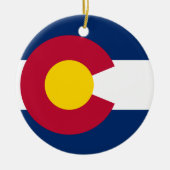 Colorado Flag Keramisch Ornament (Voorkant)