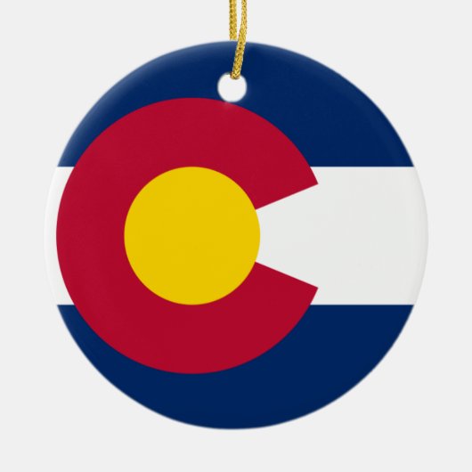 Colorado Flag Keramisch Ornament (Voorkant)