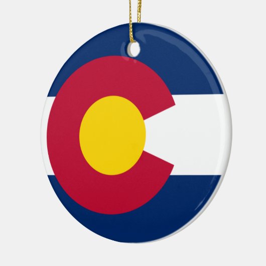 Colorado Flag Keramisch Ornament (Links)