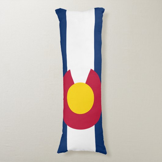 Colorado Flag Lichaamskussen (Voorkant Verticaal)