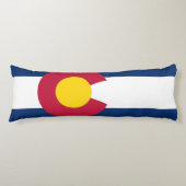 Colorado Flag Lichaamskussen (Voorkant)