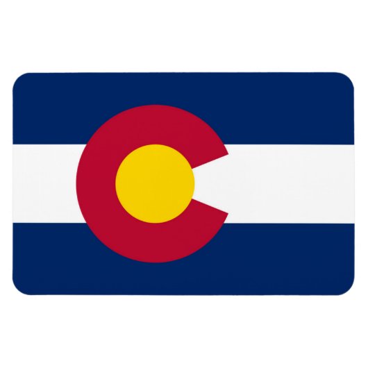 Colorado Flag Magneet (Horizontaal)