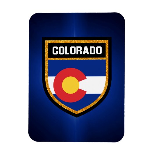 Colorado Flag Magneet (Verticaal)