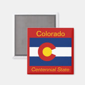 Colorado Flag Magnet (Voorkant / Achterkant)