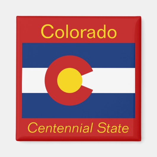 Colorado Flag Magnet (Voorkant)