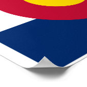 Colorado Flag Map Poster (Hoek)
