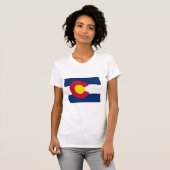 Colorado Flag Map T-shirt (Voorkant volledig)