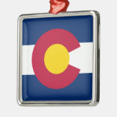 Colorado Flag Metal Ornament (Links)