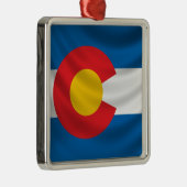 Colorado Flag Metalen Ornament (Rechts)