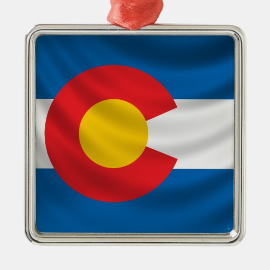 Colorado Flag Metalen Ornament (Voorkant)