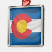 Colorado Flag Metalen Ornament (Links)
