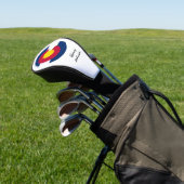 Colorado Flag & Monogrammed Golfclubs Hoesjes Vere Golfheadcover (Insitu)