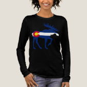 Colorado Flag Moose Colorado Flag Tri-Blend Shirt (Voorkant)