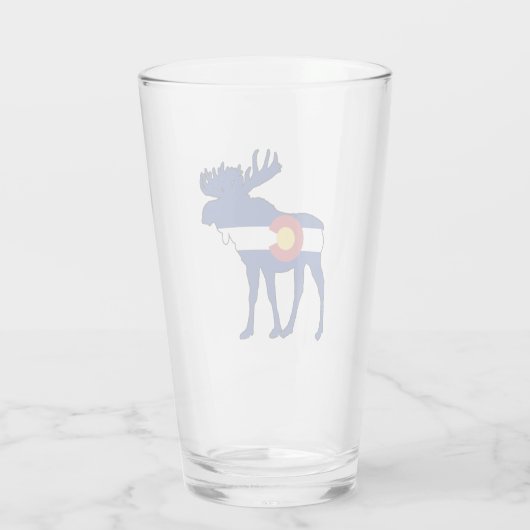 Colorado Flag Moose Glas (Achterkant)