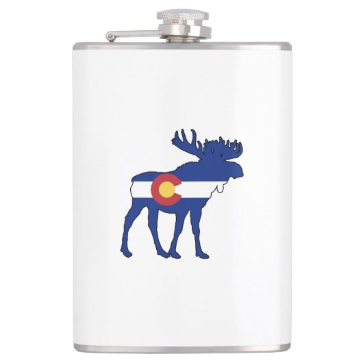 Colorado Flag Moose Heupfles (Voorkant)
