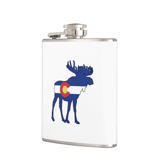 Colorado Flag Moose Heupfles (Links)