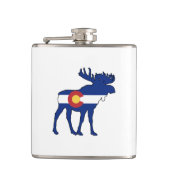 Colorado Flag Moose Heupfles (Voorkant)