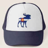 Colorado Flag Moose Trucker Pet (Voorkant)