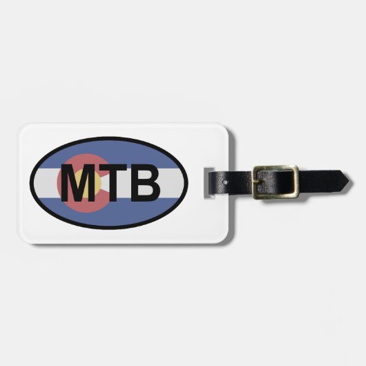 Colorado Flag Mountain Bike Bagagelabel (Voorkant horizontaal)