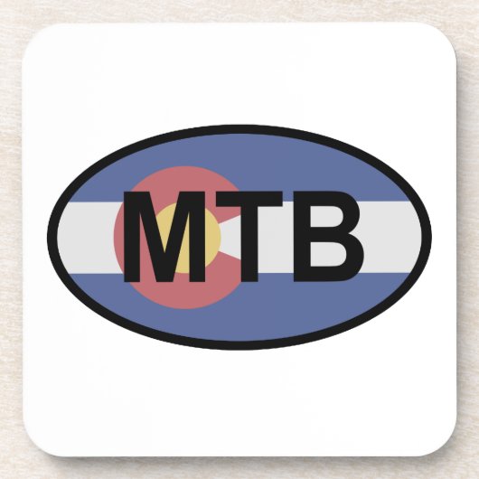 Colorado Flag Mountain Bike Drankjes Onderzetter (Voorkant)