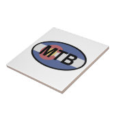 Colorado Flag Mountain Bike Tegeltje (Zijkant)