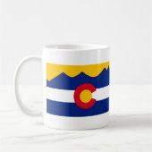 Colorado Flag Mountain Range Coffee Mok (Links)