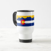 Colorado Flag Mountain Range Coffee Mok (Voorkant links)