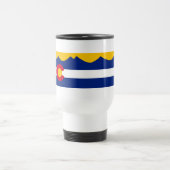 Colorado Flag Mountain Range Coffee Mok (Center)