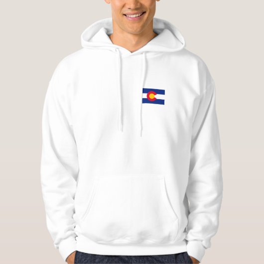 Colorado Flag Mountain Range Hoodie (Voorkant)