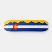 Colorado Flag Mountain Range Schaats Deck Persoonlijk Skateboard (Horizontaal)