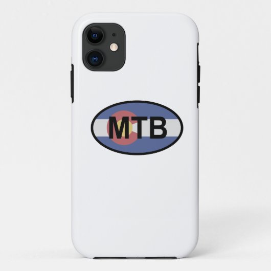 Colorado Flag Mountainbike Case-Mate iPhone Case (Achterkant)