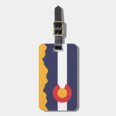 Colorado Flag & Mountains Luggage Bagagelabel (Voorkant verticaal)
