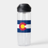 Colorado Flag, Patriotic USA, Colorado Waterfles (Achterkant)