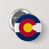 Colorado Flag Pinback Button (Voorkant /achterkant)