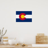 Colorado Flag Poster (Keuken)