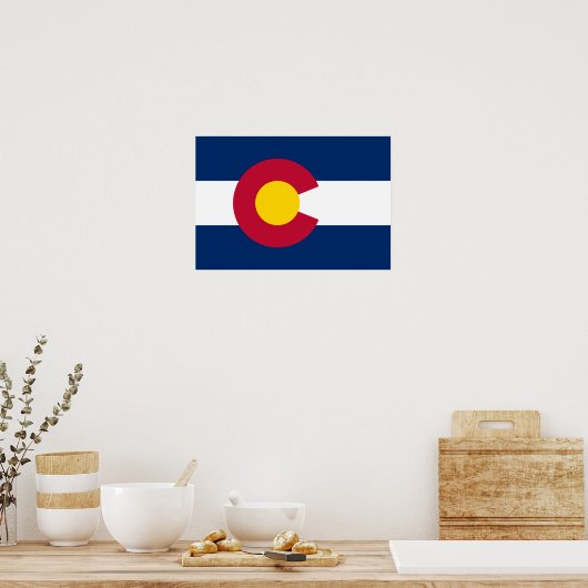 Colorado Flag Poster (Keuken)