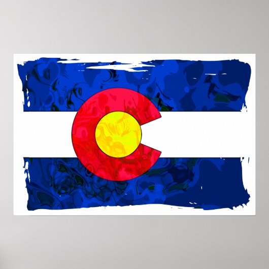 COLORADO FLAG Poster (Voorkant)