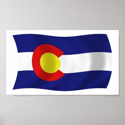 Colorado Flag Poster Print (Voorkant)