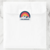 Colorado Flag Pride Vierkante Sticker (Tas)