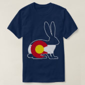 Colorado Flag Rabbit Bunny T-shirt (Design voorkant)