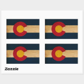 Colorado Flag Rechthoekige Sticker (Vel)