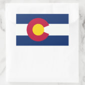 Colorado Flag Rechthoekige Sticker (Tas)