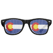 Colorado Flag Retro Zonnebril (Voorkant)