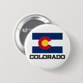Colorado Flag Ronde Button 5,7 Cm (Voorkant /achterkant)