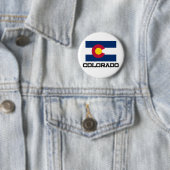 Colorado Flag Ronde Button 5,7 Cm (In situ)