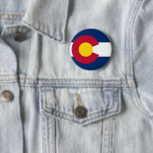 Colorado Flag Ronde Button 5,7 Cm (In situ)