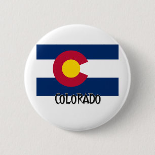 Colorado Flag Ronde Button 5,7 Cm
