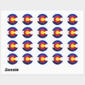 COLORADO FLAG RONDE STICKER (Vel)